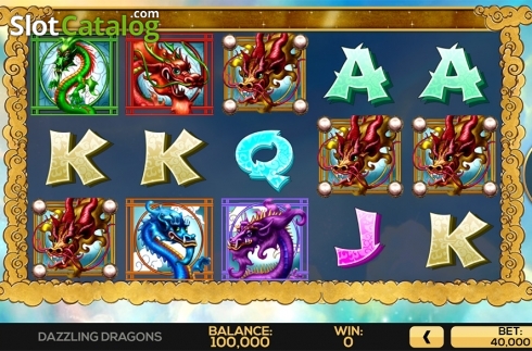 Скрин2. Dazzling Dragons слот