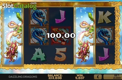 Скрин3. Dazzling Dragons слот