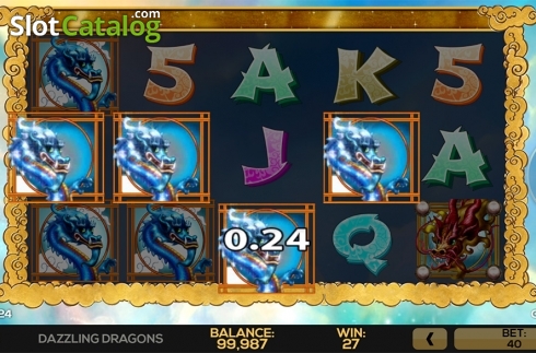 Скрин4. Dazzling Dragons слот