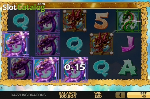 Скрин5. Dazzling Dragons слот