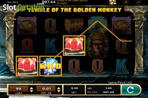 Скрин3. Temple of the Golden Monkey слот