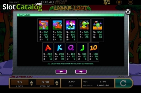 Скрин4. Liger Loot слот