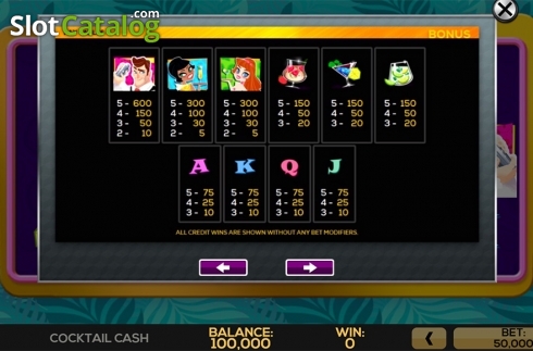 Скрин7. Cocktail Cash слот