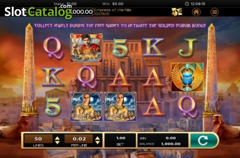 Скрин2. Empress of the Nile слот