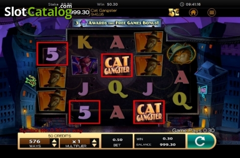 Скрин3. Cat Gangster слот