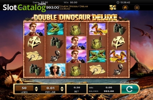 Скрин2. Double Dinosaur Deluxe слот