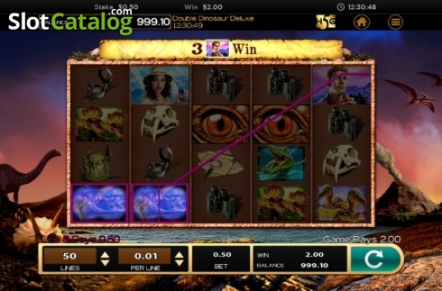 Скрин8. Double Dinosaur Deluxe слот