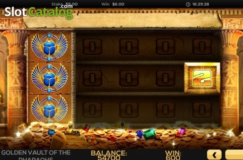 Скрин3. The Golden Vault of the Pharaohs слот