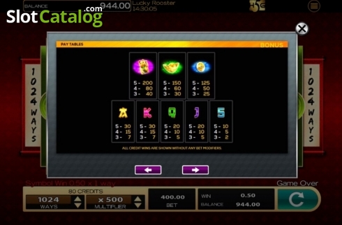 Скрин6. Lucky Rooster слот