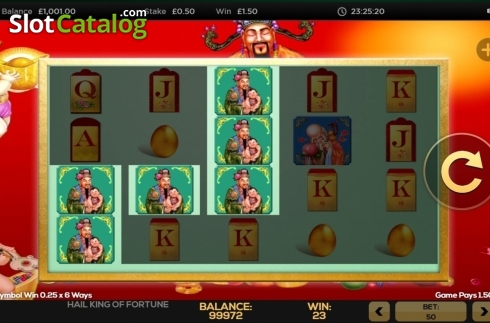 Скрин3. Hail King of Fortune слот