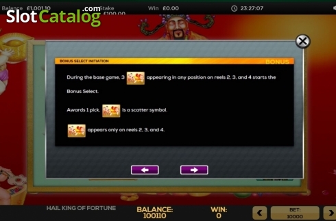 Скрин5. Hail King of Fortune слот