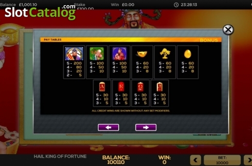 Скрин8. Hail King of Fortune слот