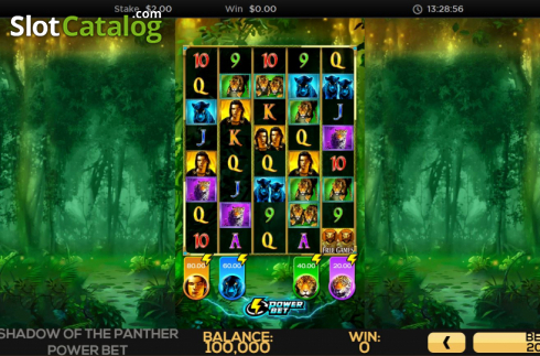 Скрин2. Shadow of the Panther Power Bet слот