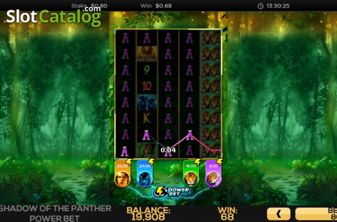 Скрин3. Shadow of the Panther Power Bet слот