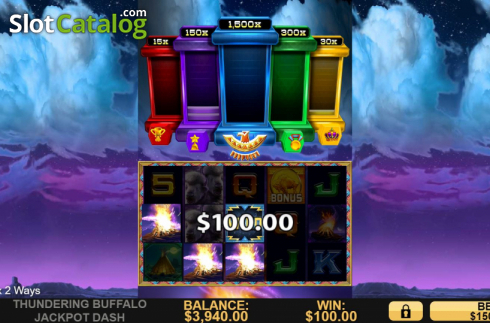 Скрин5. Thundering Buffalo: Jackpot Dash слот
