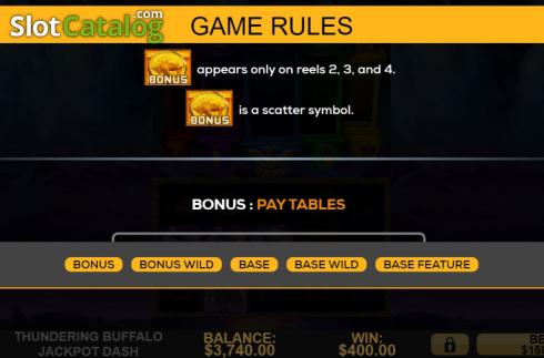 Скрин8. Thundering Buffalo: Jackpot Dash слот