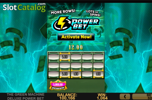 Скрин2. Green Machine Deluxe Power Bet слот
