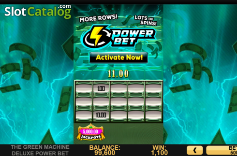 Скрин3. Green Machine Deluxe Power Bet слот