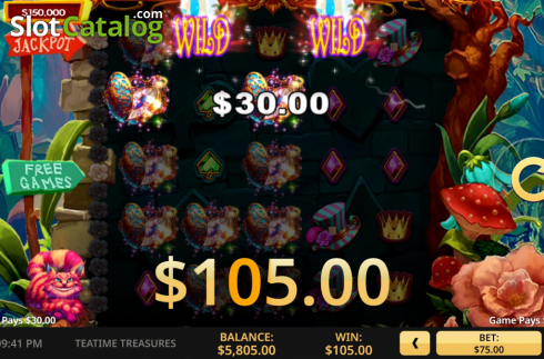 Скрин3. Teatime Treasures слот