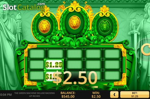Скрин6. The Green Machine Deluxe Racking Up Riches слот