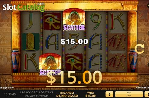 Скрин4. The Legacy of Cleopatra's Palace Extreme слот