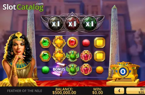 Скрин2. Feather of the Nile слот