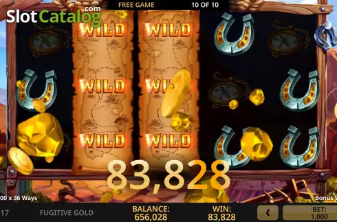 Скрин9. Fugitive Gold слот
