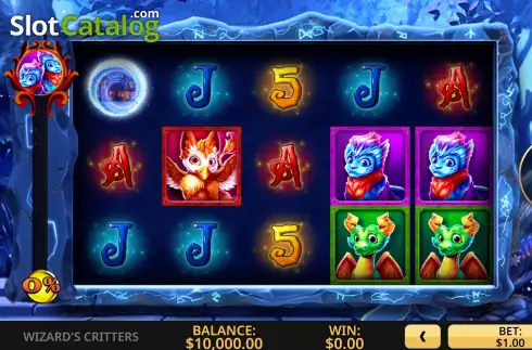 Скрин2. Wizard's Critters слот