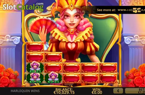 Скрин6. Harlequin Wins слот
