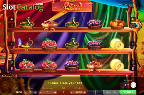 Скрин2. Fruit Bazaar слот
