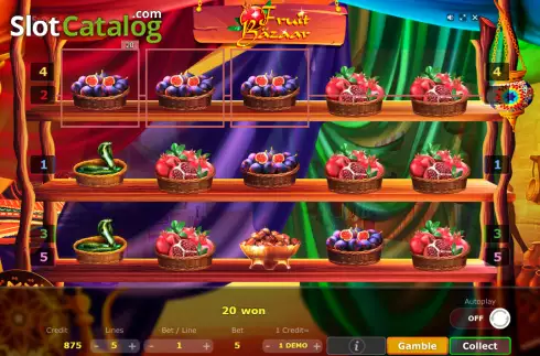 Скрин4. Fruit Bazaar слот