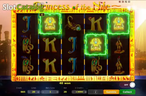 Скрин4. Princess of The Nile слот