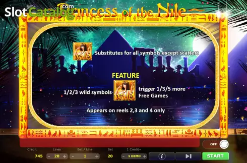 Скрин8. Princess of The Nile слот