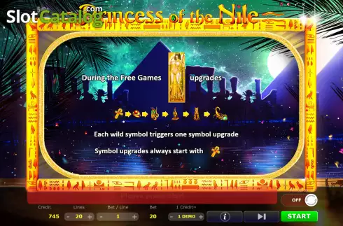 Скрин9. Princess of The Nile слот