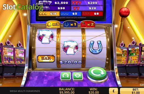 Скрин6. Mega Multi Diamonds слот