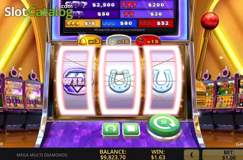 Скрин9. Mega Multi Diamonds слот