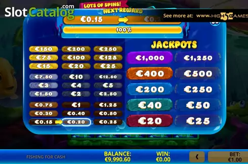 Скрин7. Fishing for Cash слот
