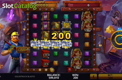 Скрин4. Goldstruck Blasts! слот