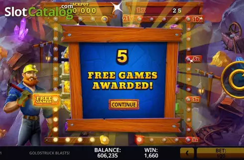 Скрин7. Goldstruck Blasts! слот