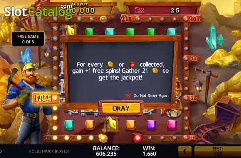 Скрин8. Goldstruck Blasts! слот