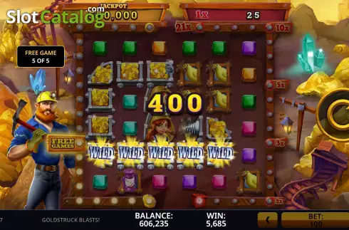 Скрин9. Goldstruck Blasts! слот