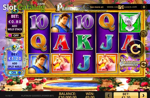 Скрин3. Platinum Goddess Power Bet слот