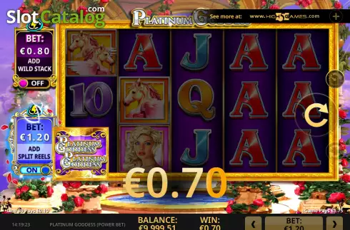 Скрин4. Platinum Goddess Power Bet слот