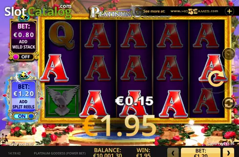 Скрин5. Platinum Goddess Power Bet слот