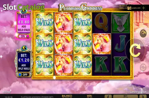 Скрин6. Platinum Goddess Power Bet слот