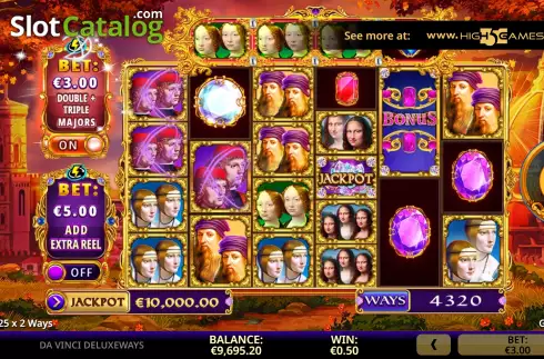 Скрин6. Da Vinci DeluxeWays слот