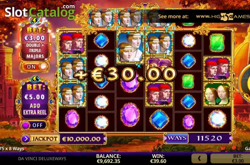 Скрин9. Da Vinci DeluxeWays слот