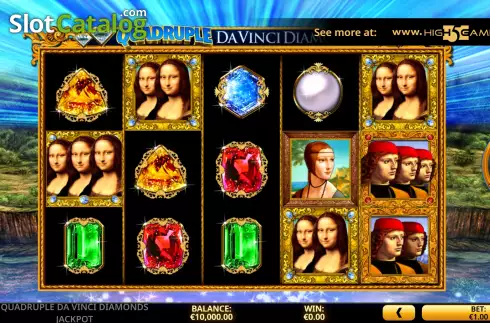 Скрин2. Quadruple Da Vinci Diamonds Jackpot слот