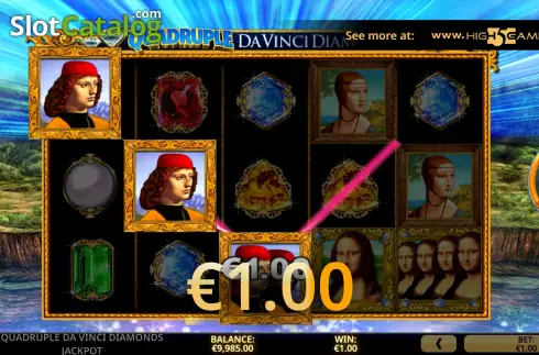 Скрин4. Quadruple Da Vinci Diamonds Jackpot слот