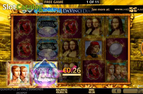 Скрин8. Quadruple Da Vinci Diamonds Jackpot слот